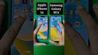 iPhone 14 Vs Samsung Galaxy M14 5G Speed Test 