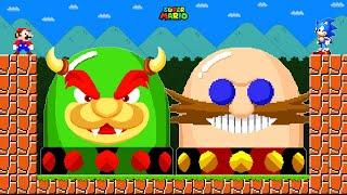 Can Mario And Sonic Press The Ultimate Bowser and Eggman Switch in New Super Mario Bros.Wii?