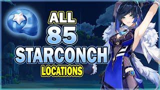 All 85 Starconch Locations - Efficient Farming Route - Childe  Yelan  Gaming Ascension Material