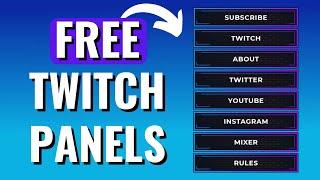 Twitch Panels Kostenlos Downloaden + Einrichten I Tutorial 2024