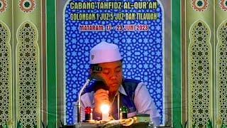 Juara 1 Tahfidz 1 Juz + Tilawah Putra STQH Provinsi NTB 2023  M. Rizki Fadillah