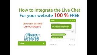 How to Integrate the Live Chat  for your website 100 % FREE