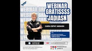 Webinar Gratiss Cara Cepat Jadiasn