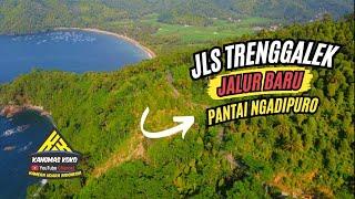 JALUR EKSTRIM  Drone JLS Baru Pantai Ngadipuro di Munjungan Trenggalek