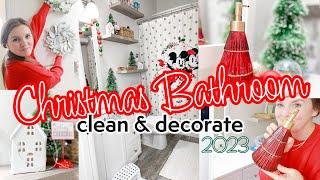 2023 Christmas Bathroom Decor  Christmas Clean and Decorate With Me