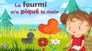 La fourmi ma piqué la main - Comptine avec gestes pour enfants et bébés avec les paroles