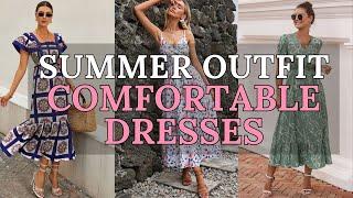 Summer Comfortable Dresses for Women Stylish and Breathable Outfit Ideas  2024 Fashion Trends