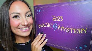 ASMR Unboxing Disneys D23 Magic & Mystery Box  gold member collector set