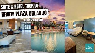 SUITE & HOTEL Tour of THE DRURY PLAZA Orlando DISNEY SPRINGS Area - January 2024