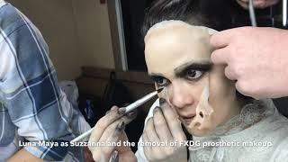 LUNA MAYA AS SUZZANNA AND REMOVAL PROSTHETIC MAKEUP