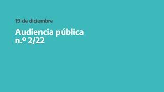 Audiencia pública 222