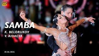 SAMBA  Kirill Belorukov - Valeria Aidaeva  Professional Latin  Kremlin Cup 2024  4K
