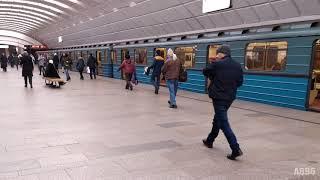 Ретро-метро Состав Еж3Ем-508Т на Сходненской
