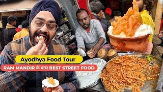 Best VEG Street Food near Ram Mandir Ayodhya  Ayodhya Food Tour Vlog