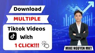 How To Download Multiple Tiktok Videos With NO WATERMARK in 1 CLICK