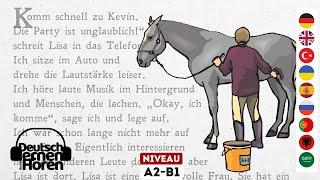 #739 Deutsch lernen mit Geschichten  Deutsch lernen durch Hören - A2-B1 - zum Hören und Lesen