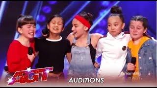 GForce Tiny Cute Girl Group Have BIG Dreams  Americas Got Talent 2019