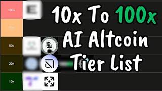 Top AI Crypto Altcoins with 10-100x Potential In 2024  Tier List