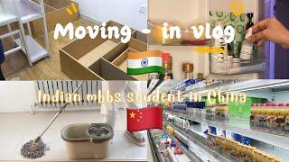 Moving in vlog - China   Shopping ️  Indian  Medical student life in china