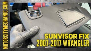 2007-2017 Jeep Wrangler Sunvisor Fix