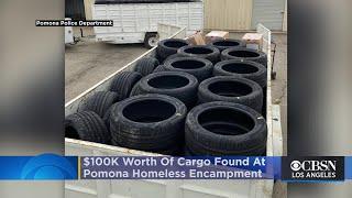 $100K Worth Of Cargo Taken In Train Heists Found At Homeless Encampments Alongside Union Pacific Tra