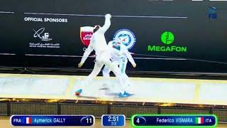 Doha Epee Fencing Grand Prix 2022 Highlights  Men’s Semi Final  Aymerick Gally v Federico Vismara