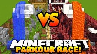 Minecraft PRESTONPLAYZ vs MRWOOFLESS PARKOUR  Custom Parkour Map