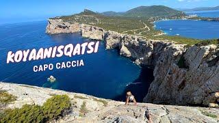 Via KOYAANISQATSI IV arrampicata PLAISIR a picco sul mare della SARDEGNA Capo Caccia