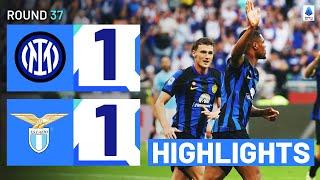 INTER-LAZIO 1-1  HIGHLIGHTS  Dumfries avoids defeat before Scudetto celebrations  Serie A 202324