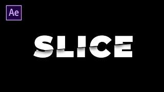 Slice Text Animation In After Effects 2020  Free Project File  Typography Tutorial