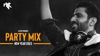 DJ NYK - New Year 2023 Party Mix  Yearmix  Non Stop Bollywood Punjabi English Remix Songs