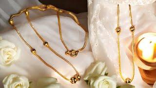 beautifull ball gold chain designs with price and weight for women