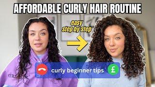 Affordable Curly Hair Routine  Step By Step For Beginners