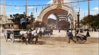 Paris 1900 in color Exposition Universelle 60fps Remastered wsound design added