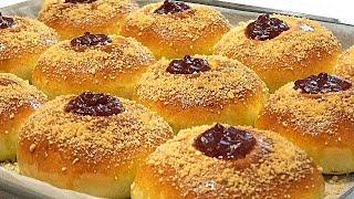 Приготовьте эти БУЛОЧКИ С ПОВИДЛОМ сдобное тестоBuns with jam and crumb