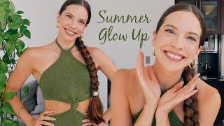 MY GO-TO SUMMER MAKEUP Clean Beauty Sleek Hairstyle and Dream Outfit ️