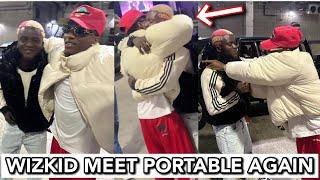 Wizkid Surprise Portable Zazoo in London Moments After Davido Lost Grammy Awards