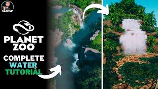 Planet Zoo Water Tutorial - Step By Step Waterfalls Rivers & Fountains
