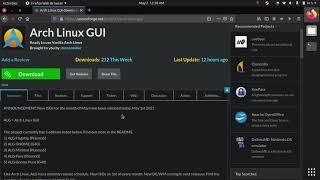 Arch Linux GUI May 2021 Update