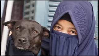 Hesti Sutrisno Perempuan Bercadar yang Jatuh cinta pada anjing