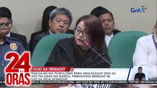 Alice Guo muling na-cite in contempt ng Senado  24 Oras