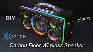 Epoxy Carbon Fiber Joint Portable Wireless Speaker DIY