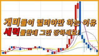 세력들이 개미들을 털고 가는 이유원리를 모르면 평생 당합니다