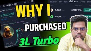 100X Turbo  I Purchased 3 Lakhs Turbo Coin  Turbo Coin News Today