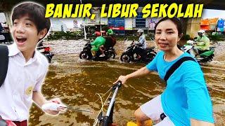 24 JAM JAKARTA BANJIR LAGI ? PARAH  SEKOLAH CHIARA XAVIER LIBUR DEH  Vlog  CnX Adventurers