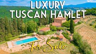 RESTORED HAMLET WITH MANORIAL VILLA AND POOL FOR SALE IN ANGHIARI TUSCANY  ROMOLINI