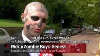 Jetzt wirds gruselig Rick «Zombie Boy» Genest in Zürich