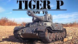 Cardboard Porsche Tiger Tank  How To