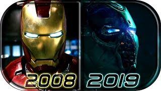 EVOLUTION of IRON MAN in MCU Movies 2008-2019 Avengers Endgame Iron Man death scene 2019 full clip