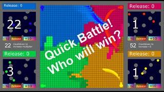 Episode 10 - Quick Epic Battle - Territory War Algodoo Marble Race